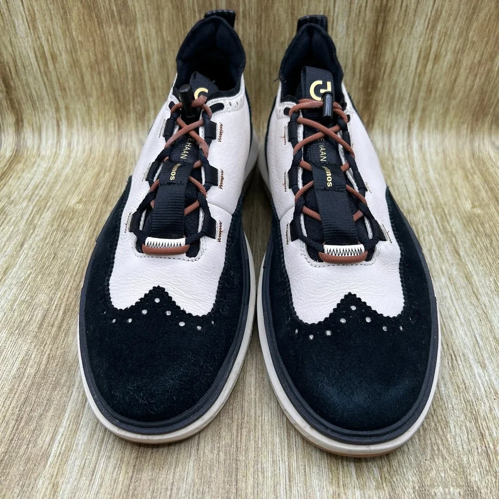 Cole Haan x Atmos 5.Zerogrand Wingtip Oxford Men's 12 Black Ivory Sneaker C37160
